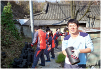  연탄배달 봉사활동 사진